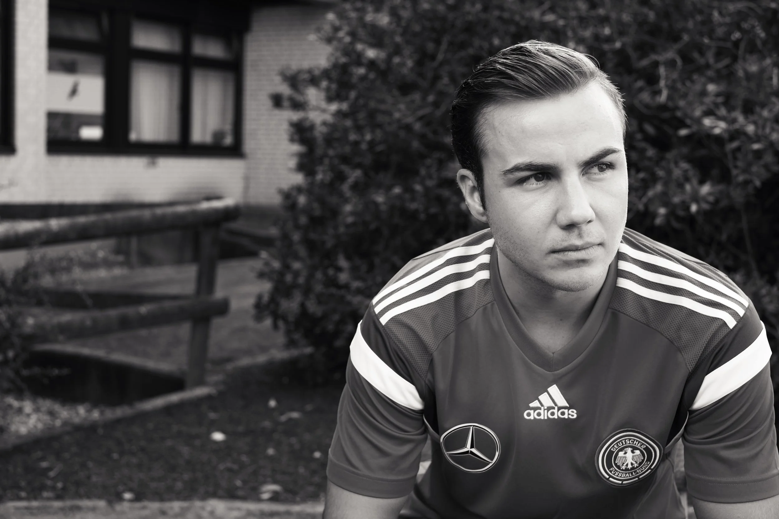 Mario Götze. Germany. 2014. "After 85 minutes it was still 0-0. I hadn't gotten on the pitch. Then Joachim Löw (the German coach) just said to me, 'Go and show the world you're better than Messi. I know you can pull it off.' And I did."

Photographed
