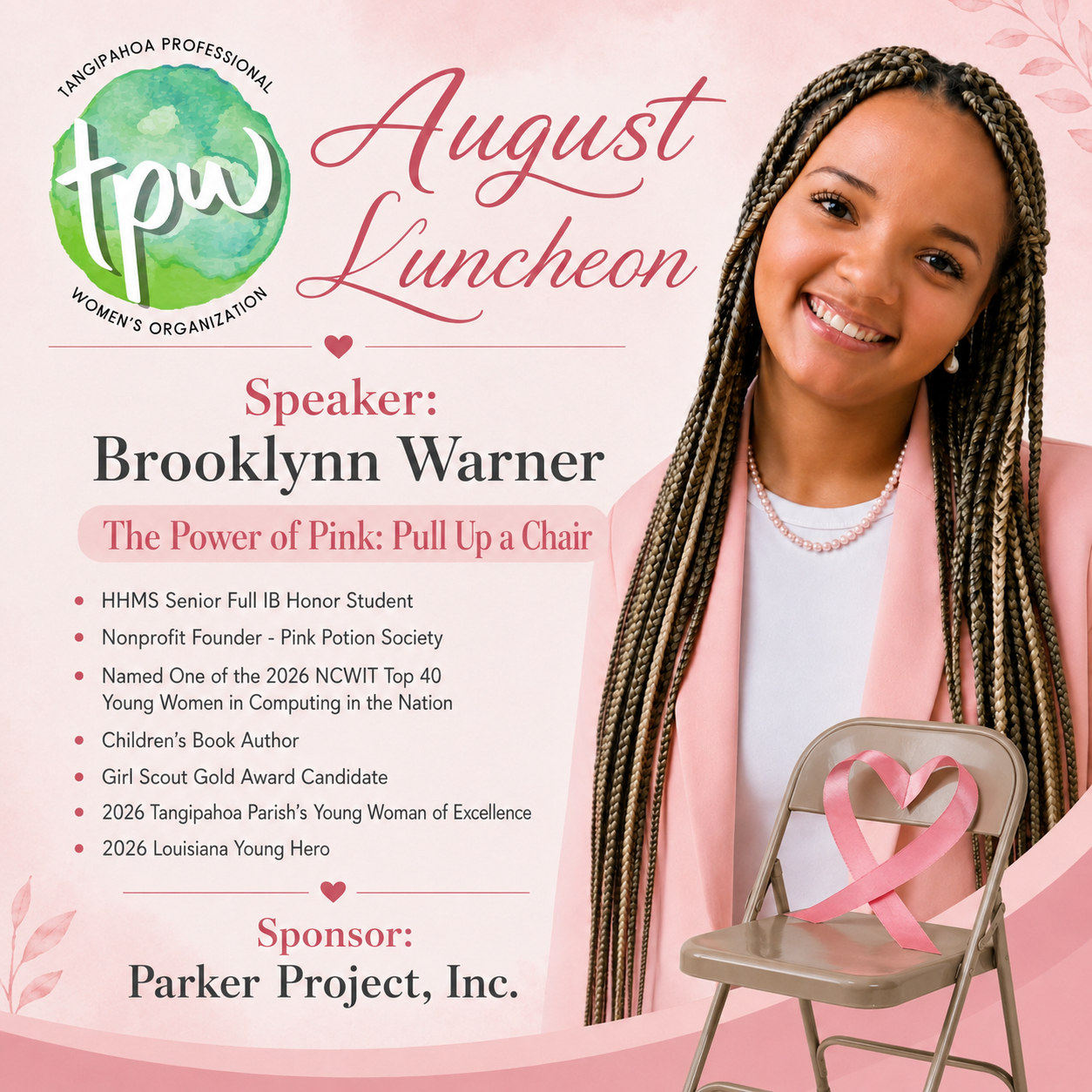 Tangipahoa Professional Women's Organization Scholarship Awards Luncheon