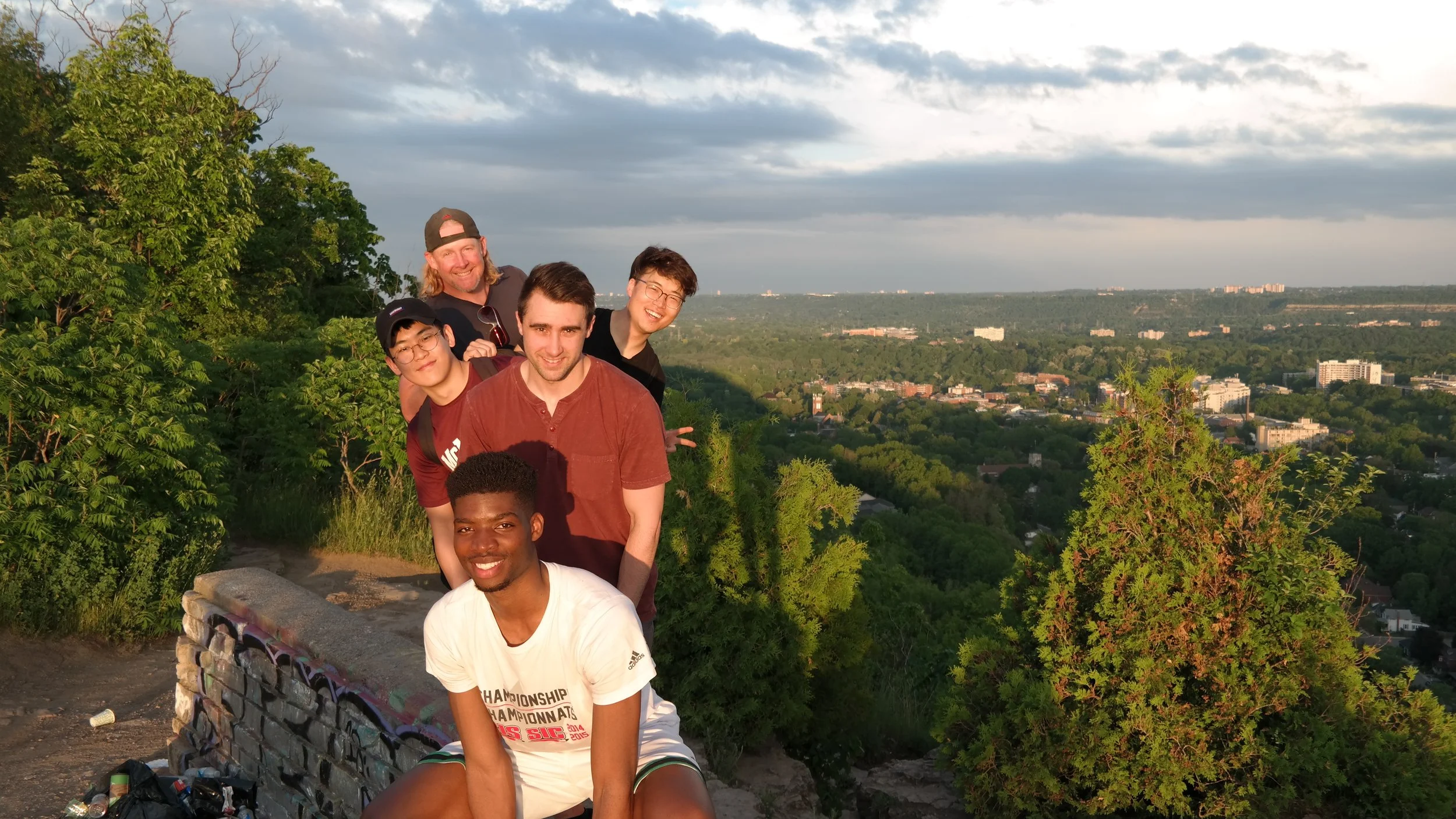 Leading a group of guys from church on a hike to Dundas Peak