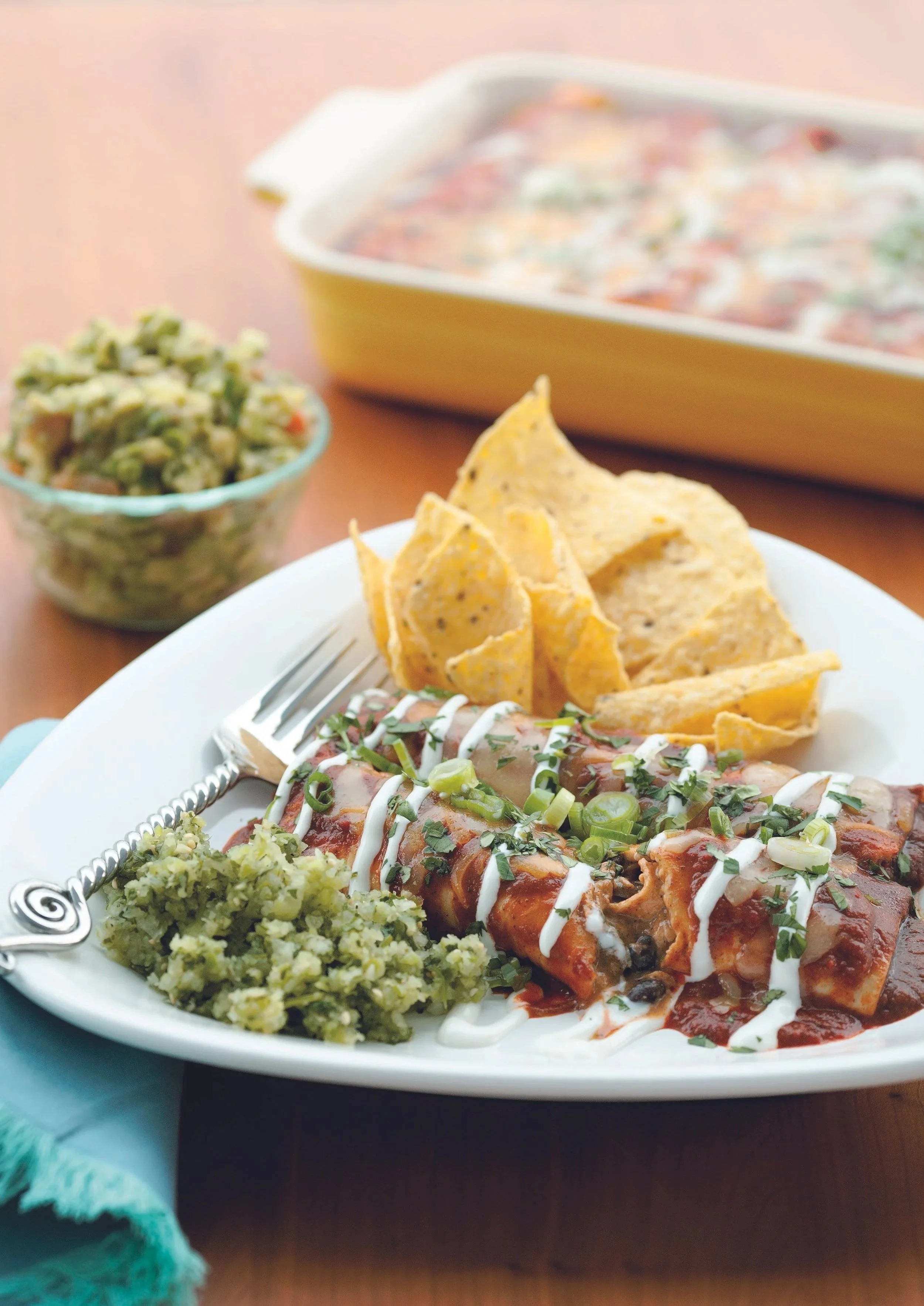 Chicken and Black Bean Enchiladas