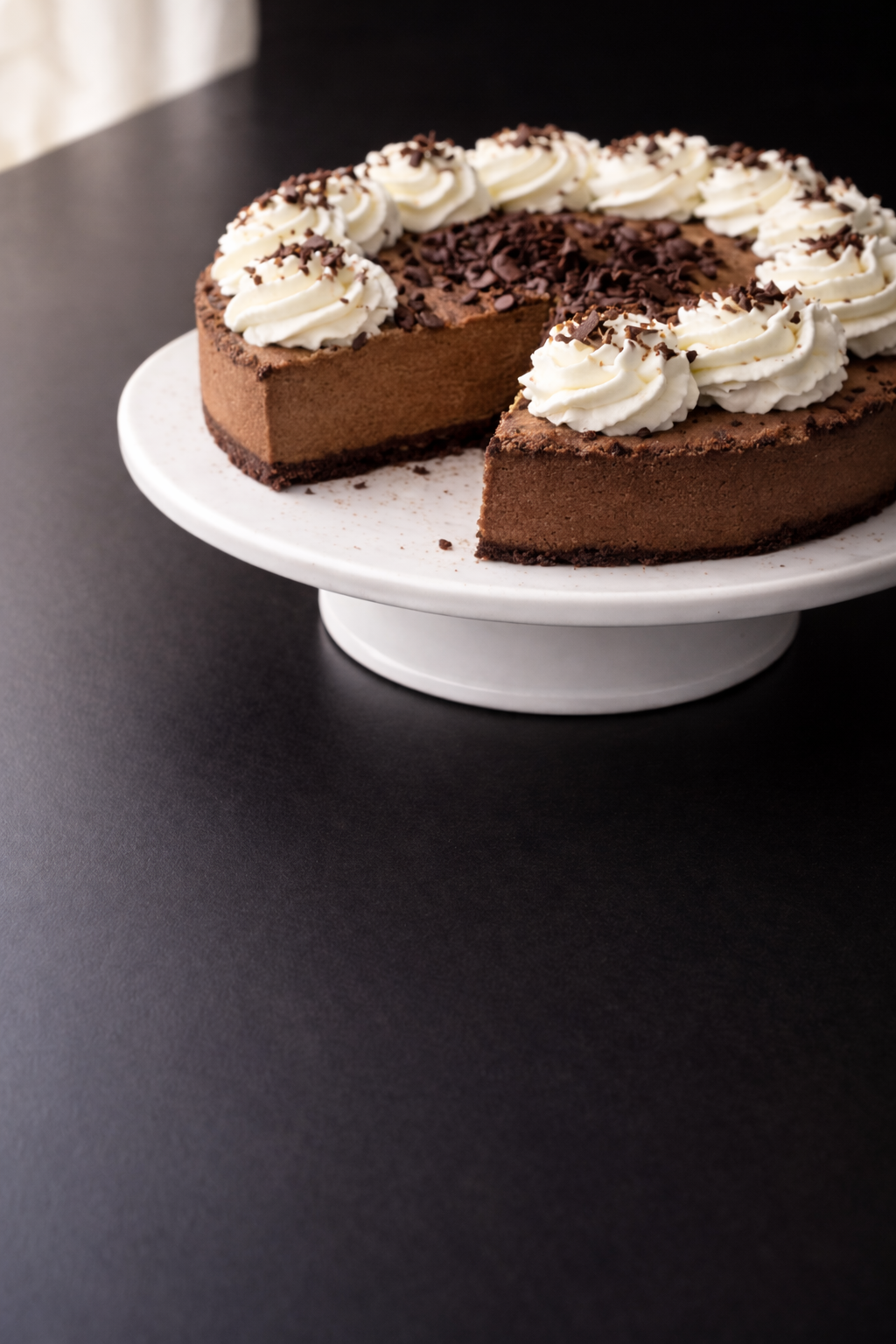 Double Chocolate Mousse Tart with Cookie Crust