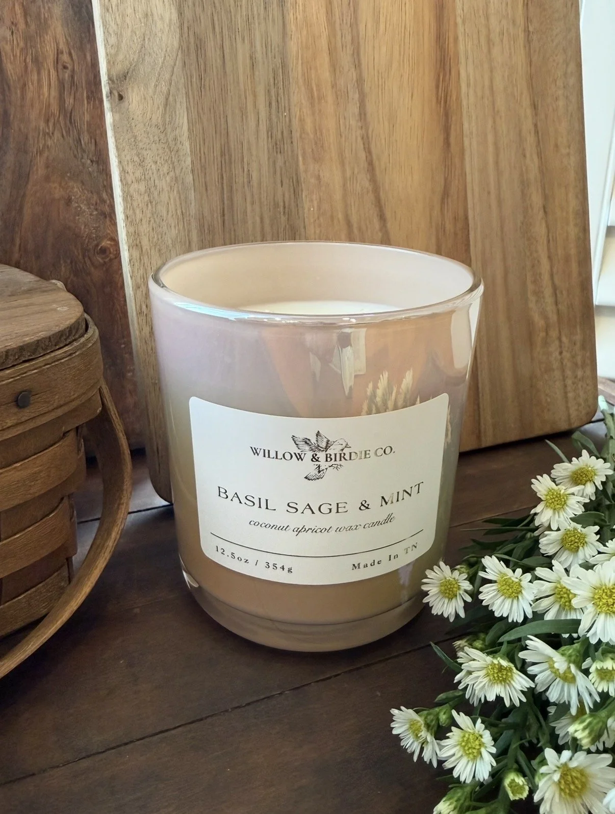 Basil Sage and Mint Candle