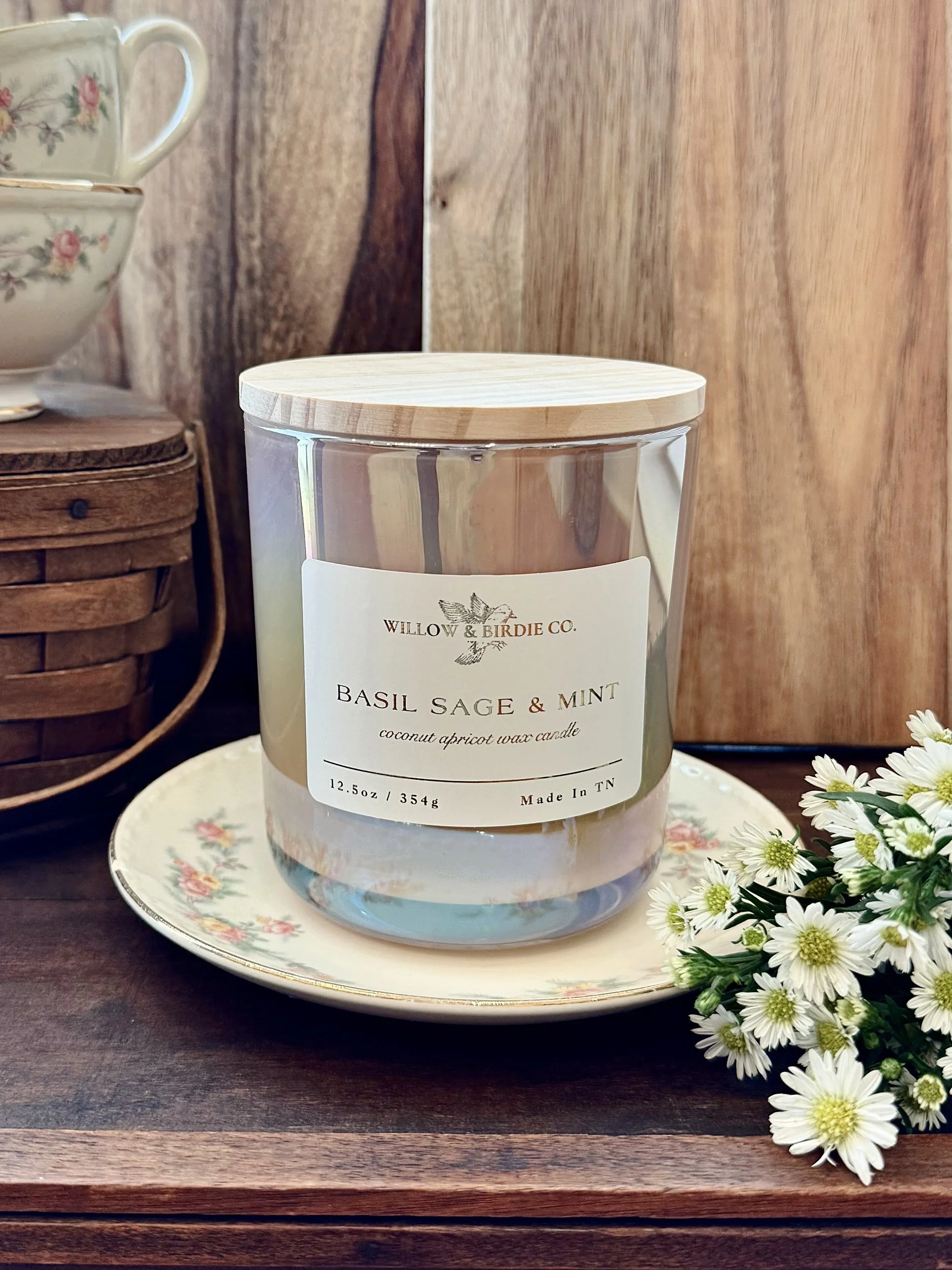 Basil Sage & Mint 12.5oz Candle