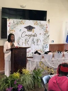 From Experience to Impact

In April 2026, Peterseine’s Place 19:23 Inc. Founder Montreal Peterson served as guest speaker for Lamar Consolidated ISD’s Class of 2026 graduating teen parents. As a former teen parent herself, Montreal shared a message o