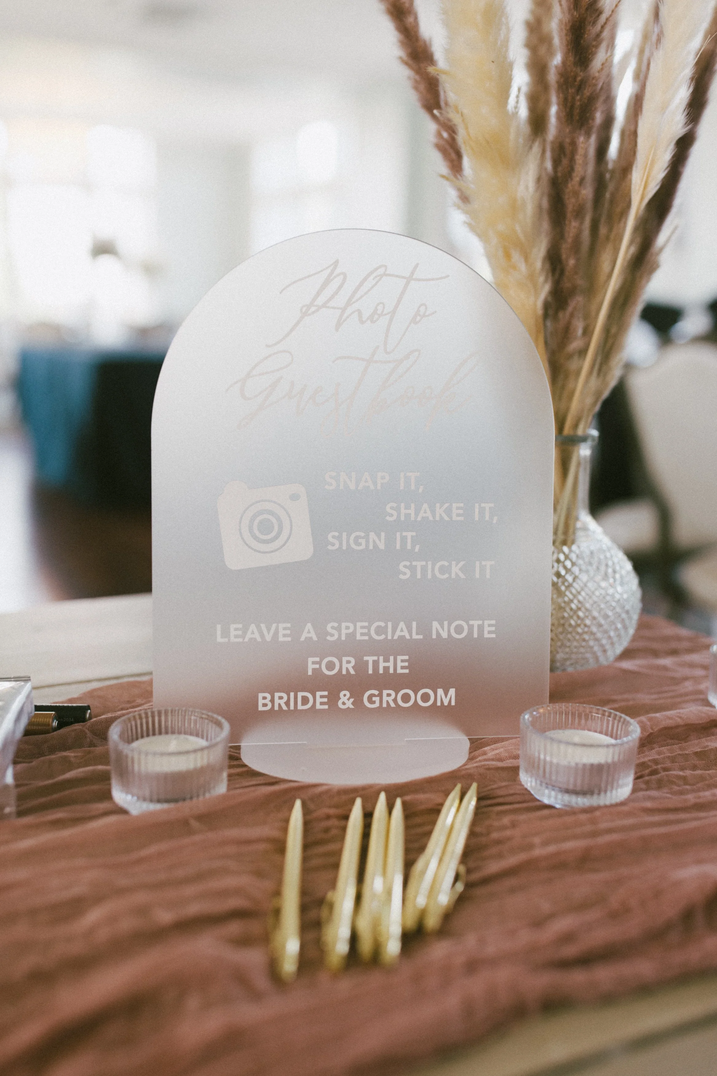 Acrylic Polaroid Guestbook Sign