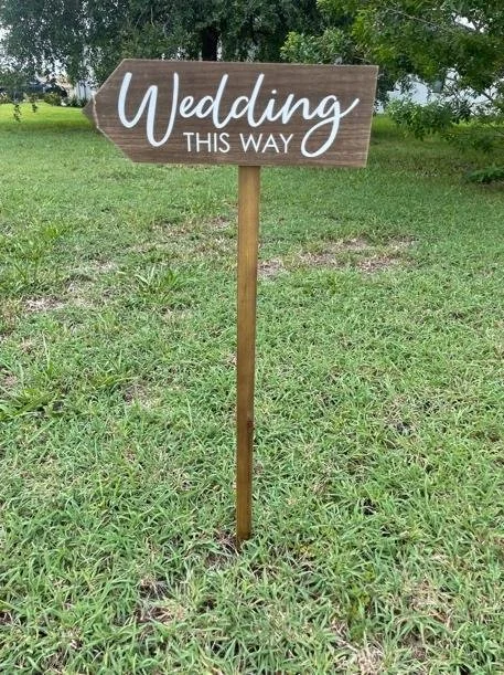 Wedding this Way Sign