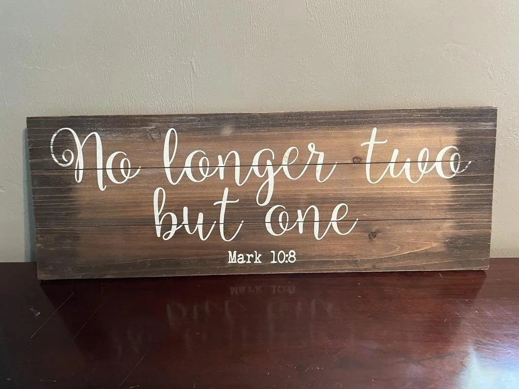 Mark 10:8 Sign