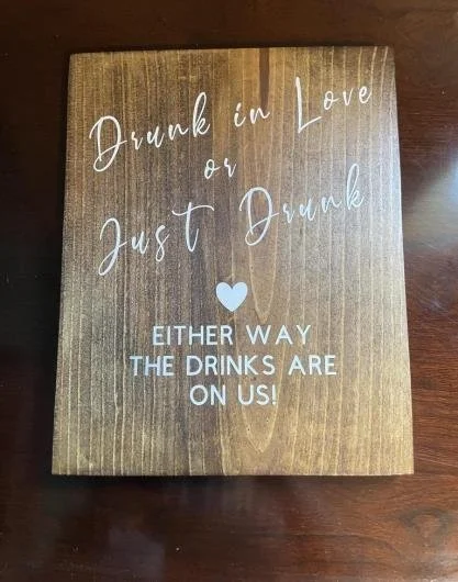 Wood Bar Sign