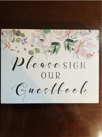 Floral Guestbook Sign