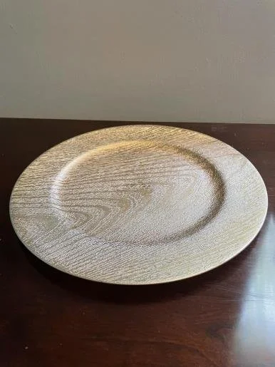 Gold Wood Charger