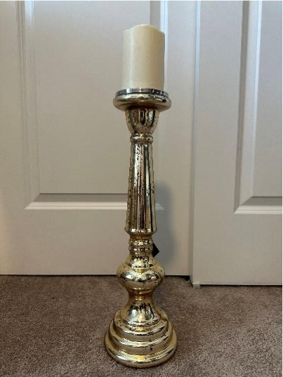 Mercury Gold Candle Holder