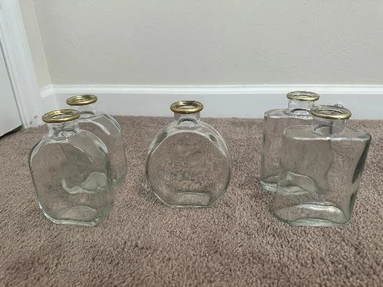 Gold Rimmed Bud Vases