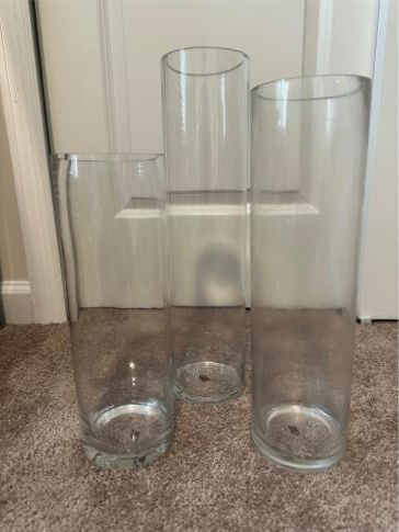 16in Clear Vase