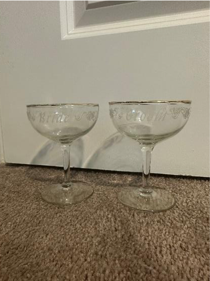 Vintage Coupe Glasses (set of 2)