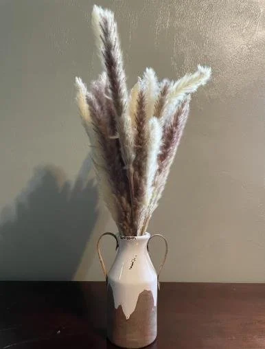 Brown & White Rust Vase