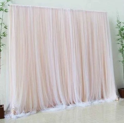 Light Champagne and Tulle Backdrop