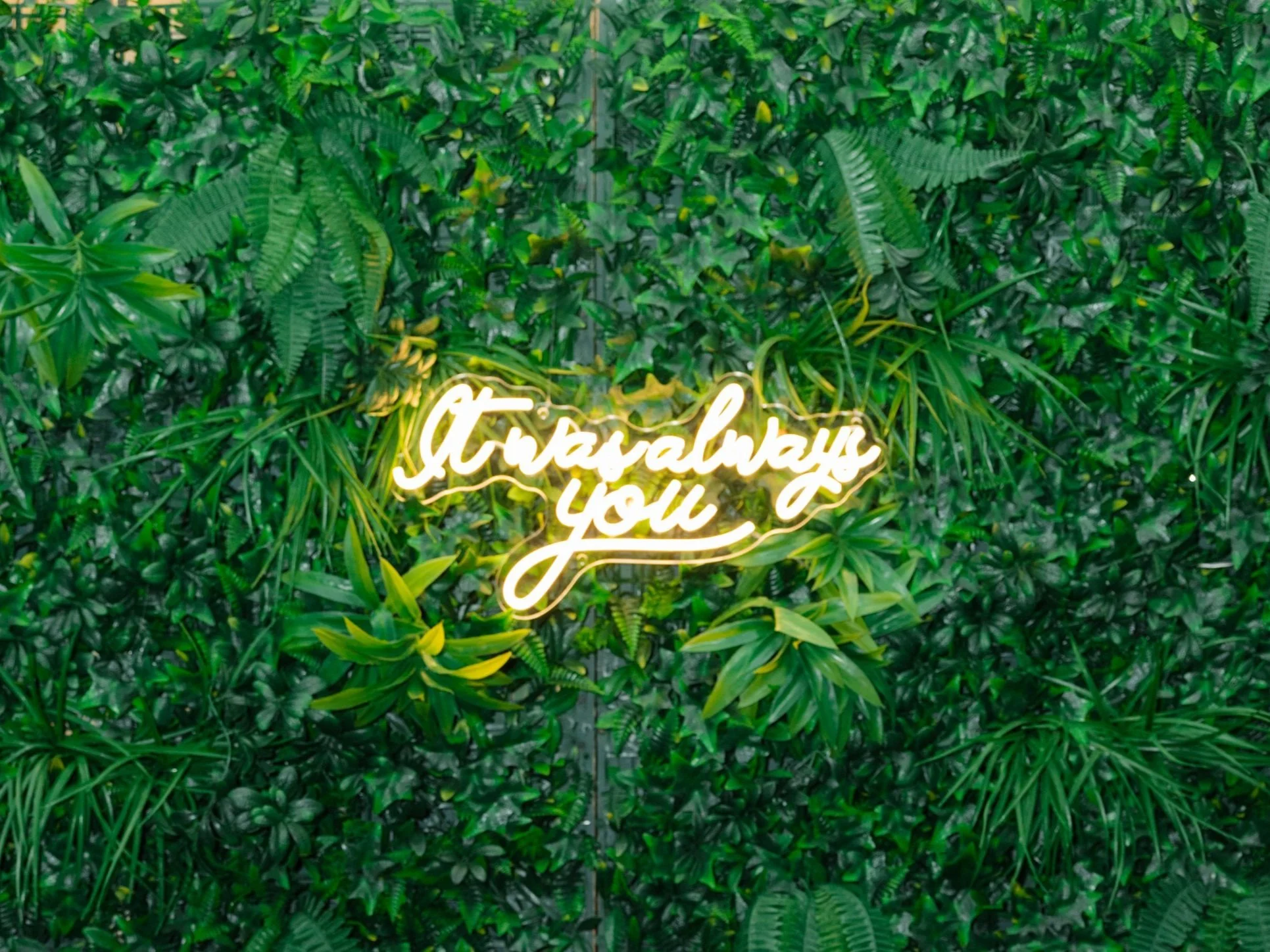 20in. Neon Sign- "It was always you"