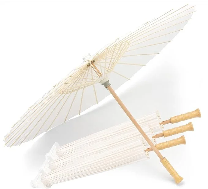 White 16" parasols