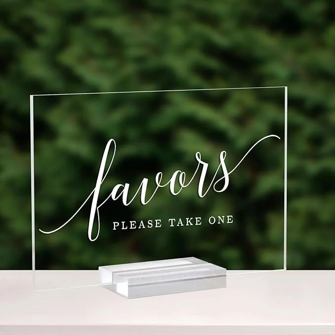 Acrylic Favor Sign