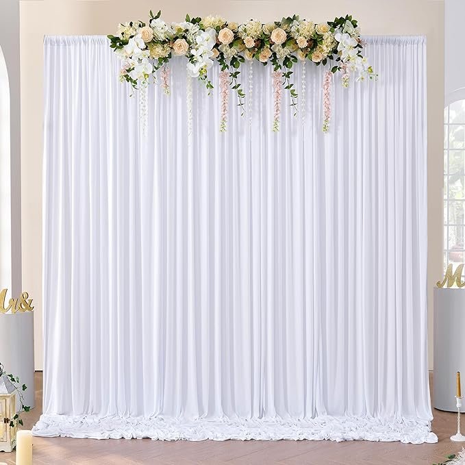 White Photobooth Backdrop