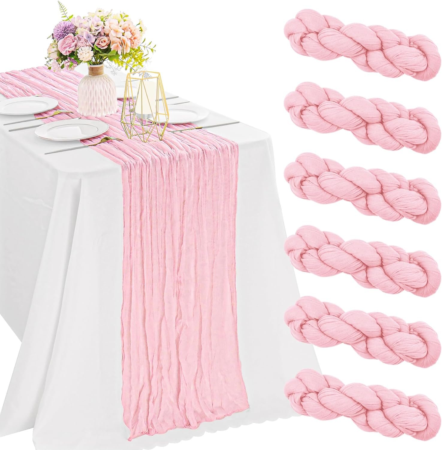 Pink 10ft Cheesecloth