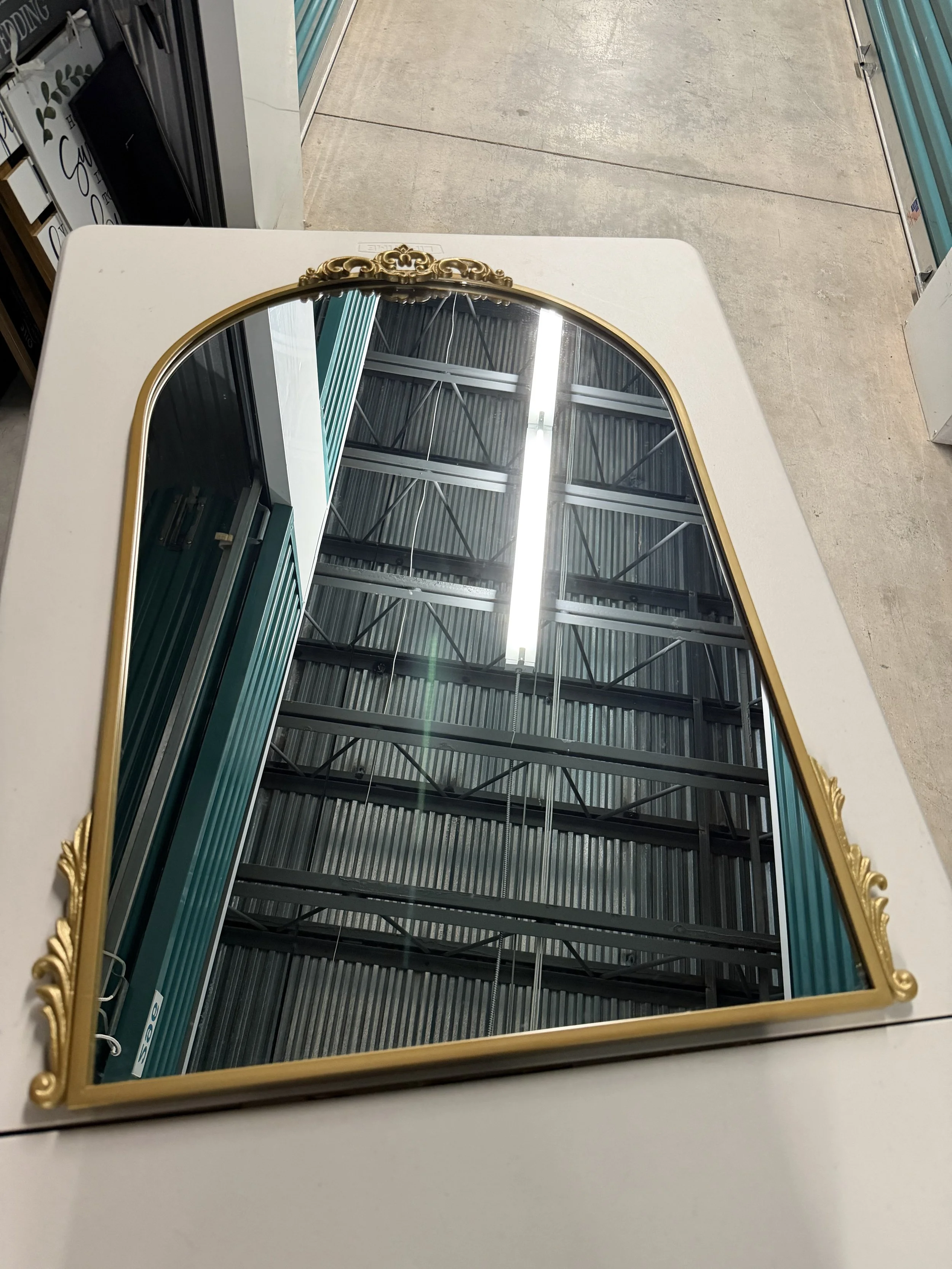 Vintage Gold Arch Mirror