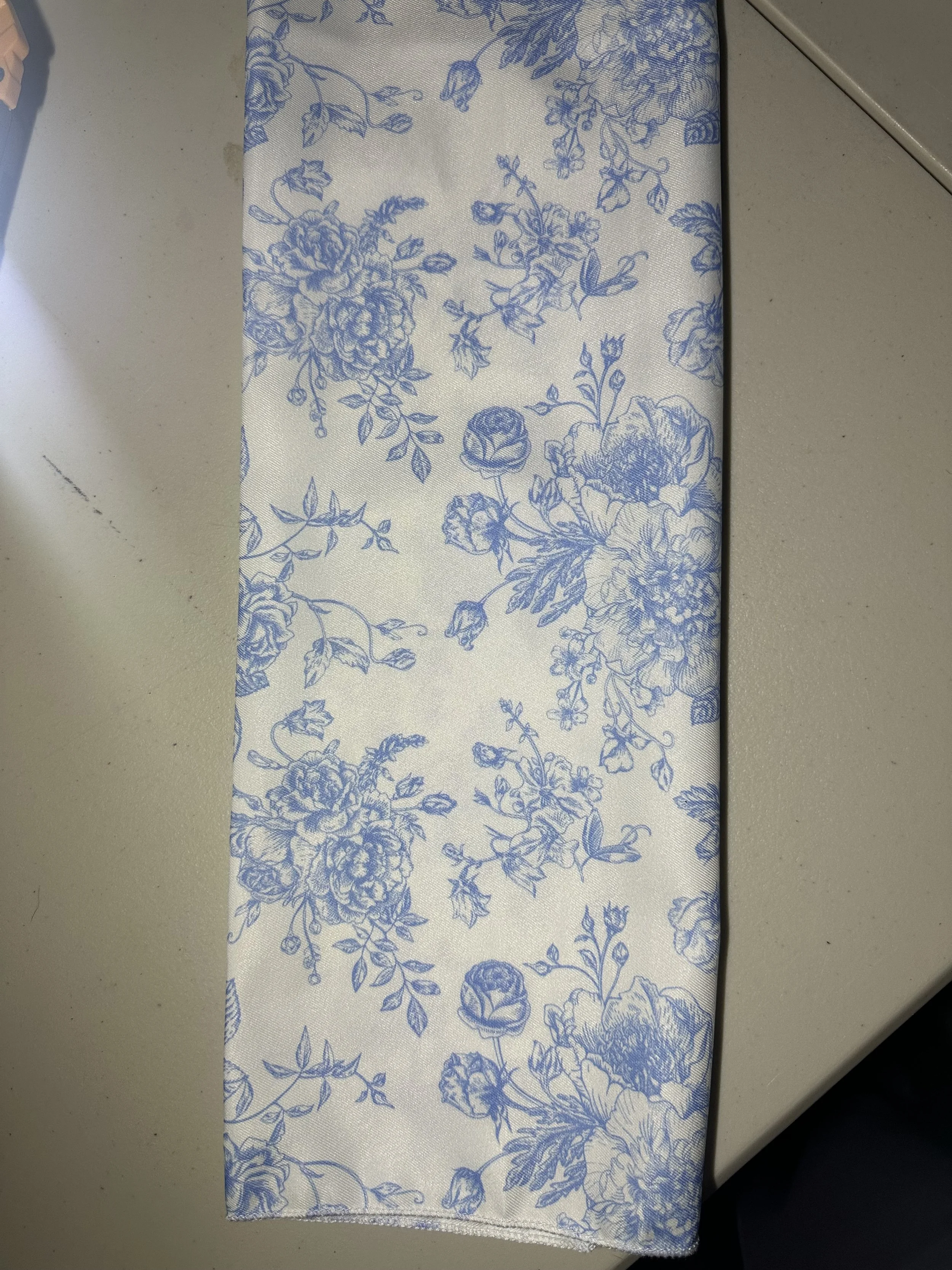 Blue & White Patterned napkins