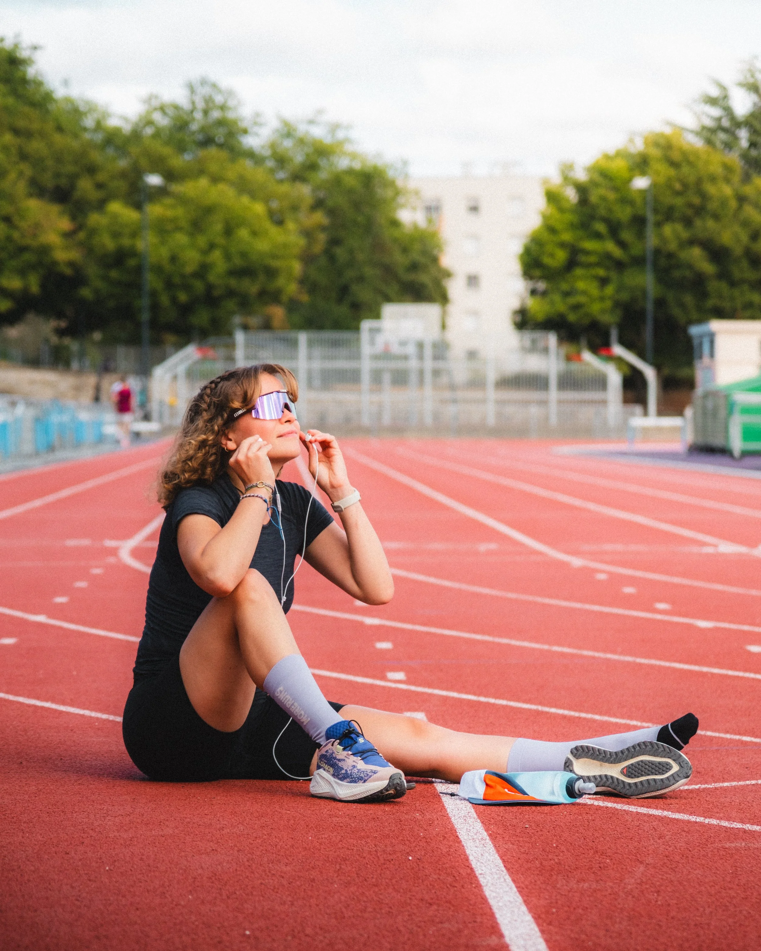 Shooting running piste