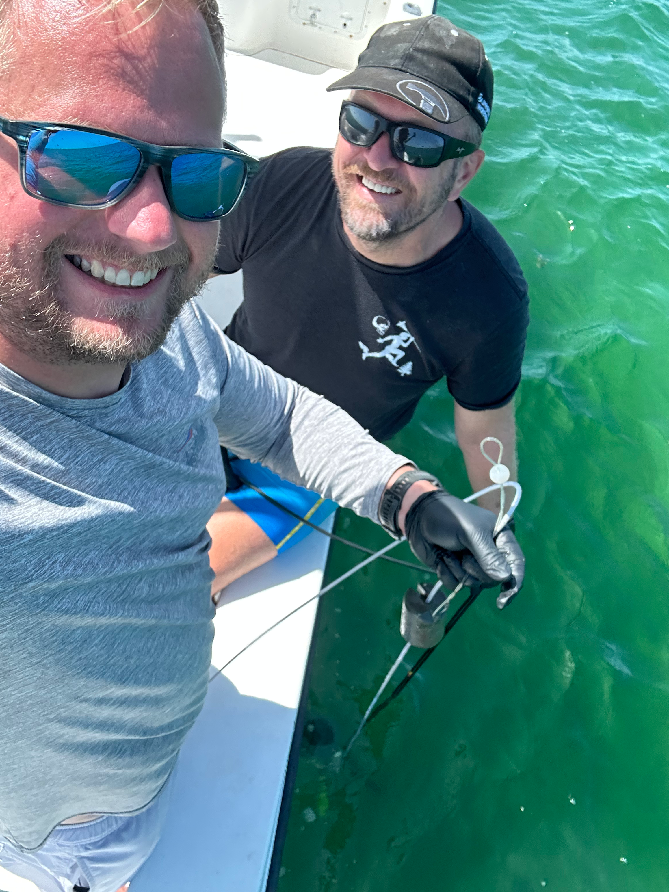 Collecting the first sample in August during the unprecedented heatwave in the southeast.