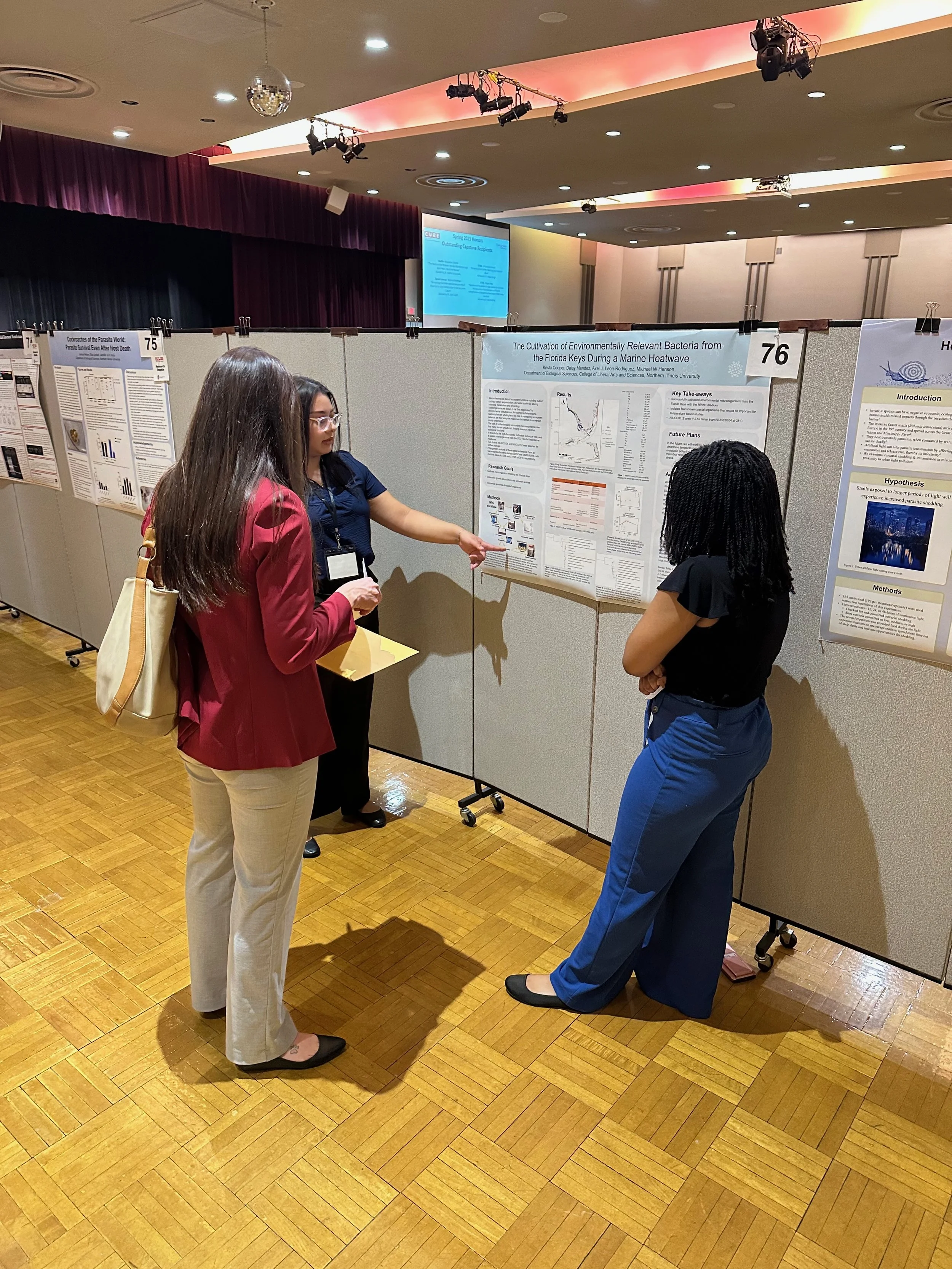 Daisy and Krista presenting at NIU 2025 CURE