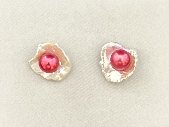 Pearl on Pearl Earrings - XLarge