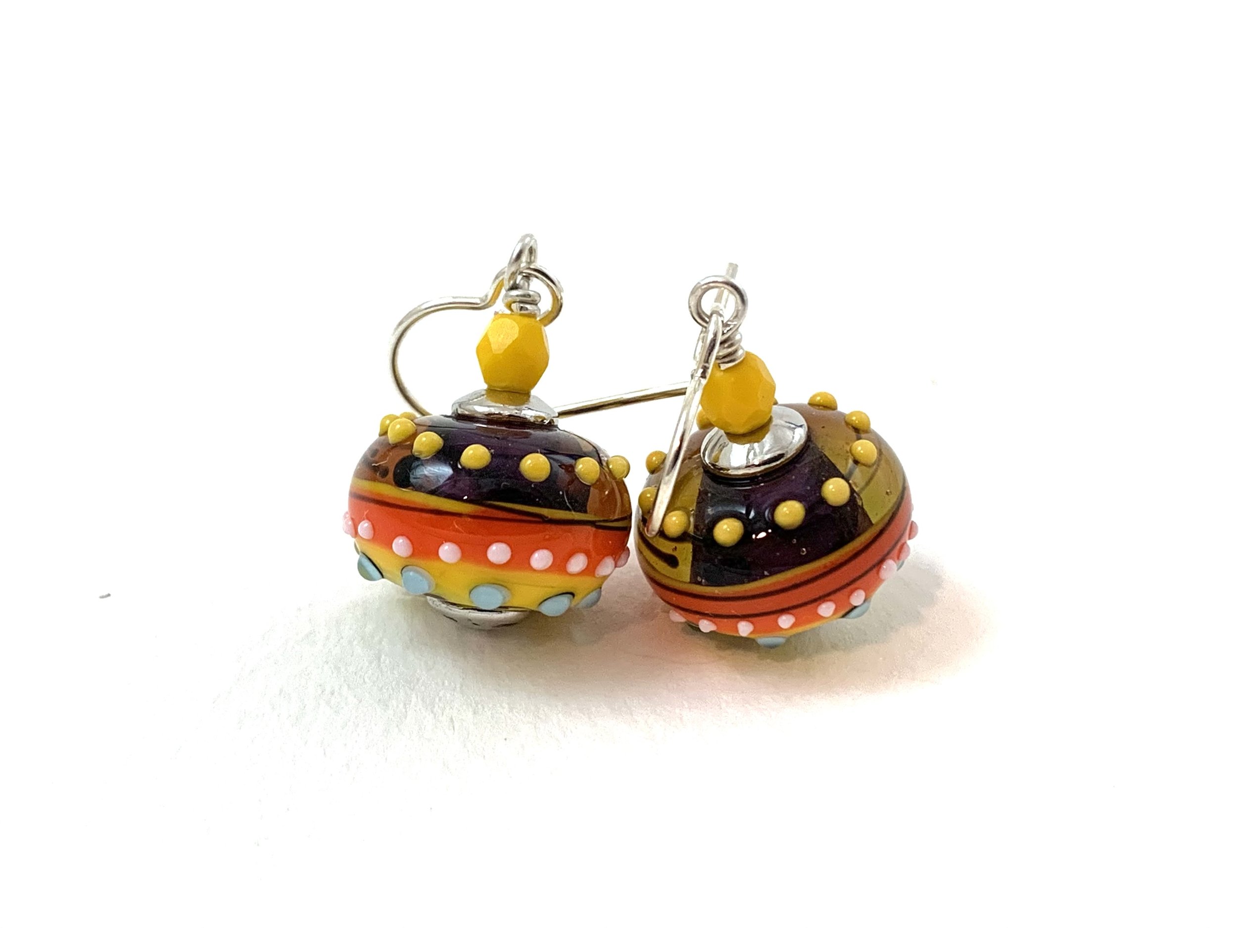Lampwork Glass Bead Earrings