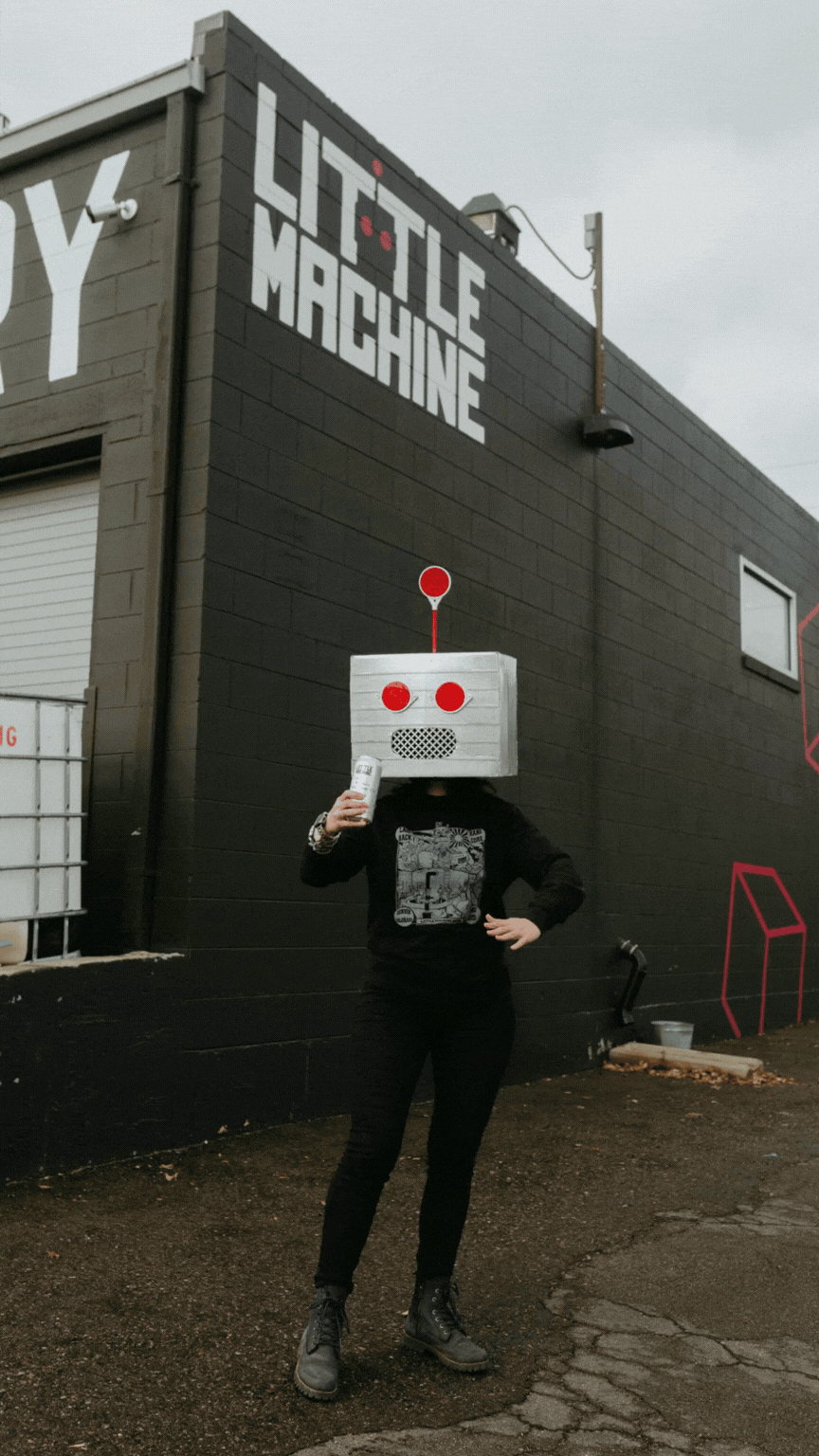 Kind & Funny Little Machine creative brand photography.gif
