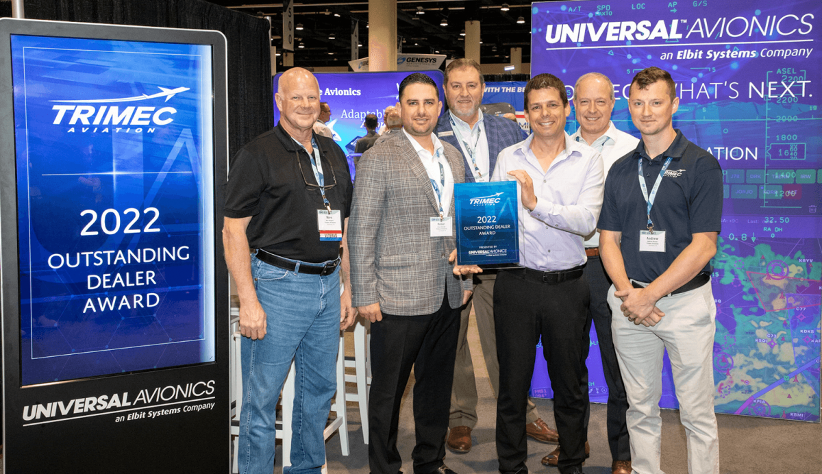 TRIMEC AVIATION NAMED UNIVERSAL AVIONICS TOP DEALER OF THE YEAR