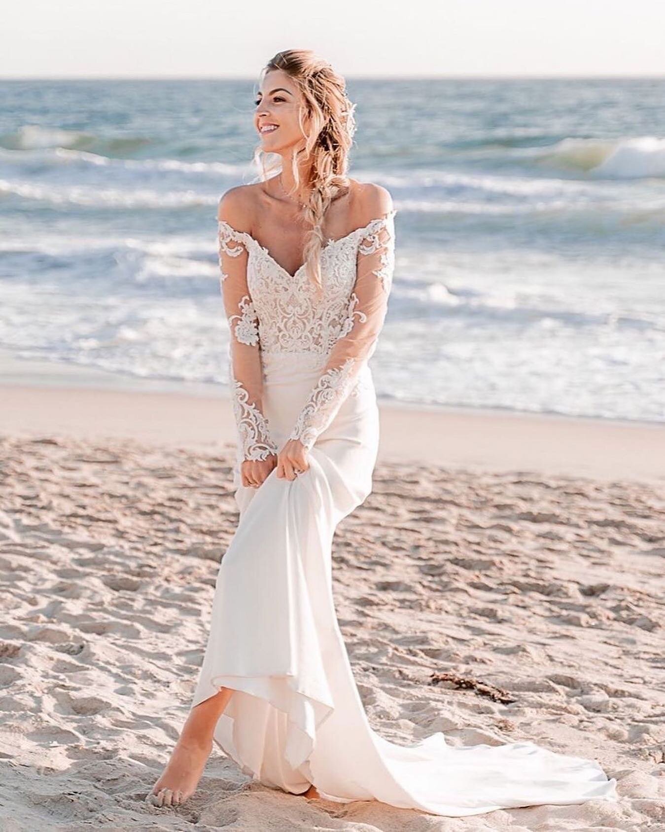 Photo by @fleurishla

&quot;Sound advice and gorgeous photo of our #Fleurishbride by @gildedphoto
.
&quot;If you get married at the beach, don't be afraid to actually go to the beach on your wedding day. Kick off the heels, get comfortable, wiggle th
