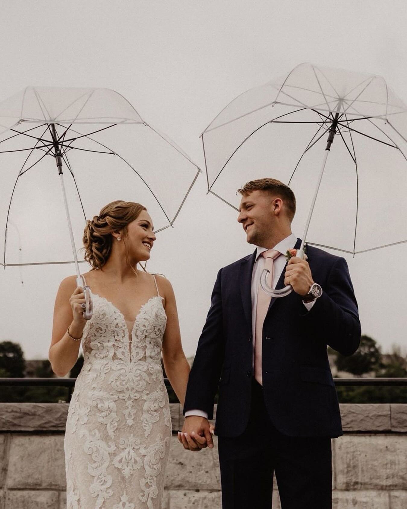 &ldquo;Two love birds ready for anything! The rain may come the wind may blow but we can rest knowing we have each other.&rdquo; -Krystal.  Carousel by @nicolenerostudio
 Photo by @3gracesbridal

Beauty Team: #krystalrosestudios
Makeup &amp; Hair: @k