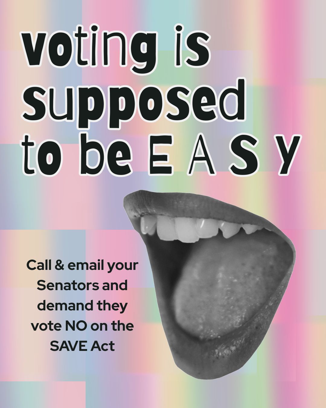 🚨One Ask: Tell Congress to Vote NO on the SAVE Act