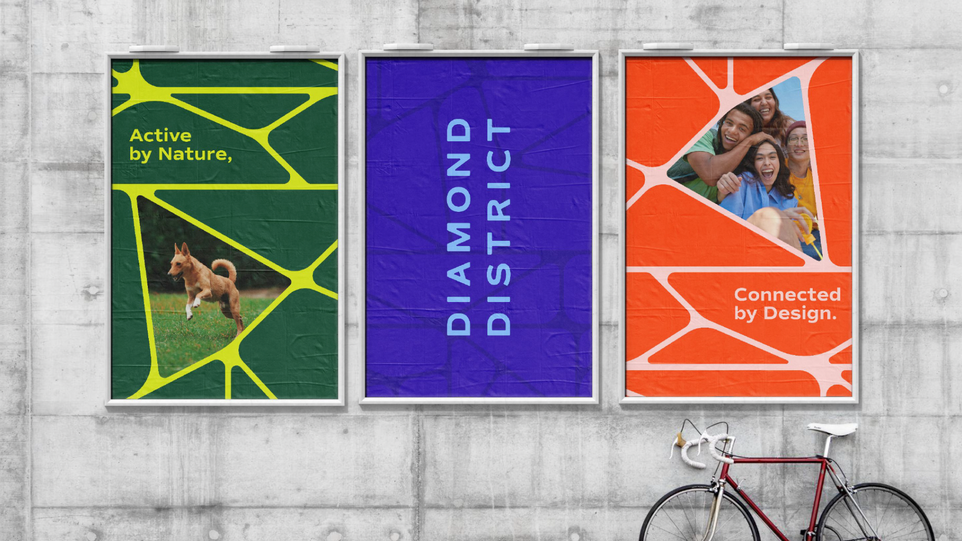 Diamond District neighborhood branding visual identity signage design richmond virginia branding agency