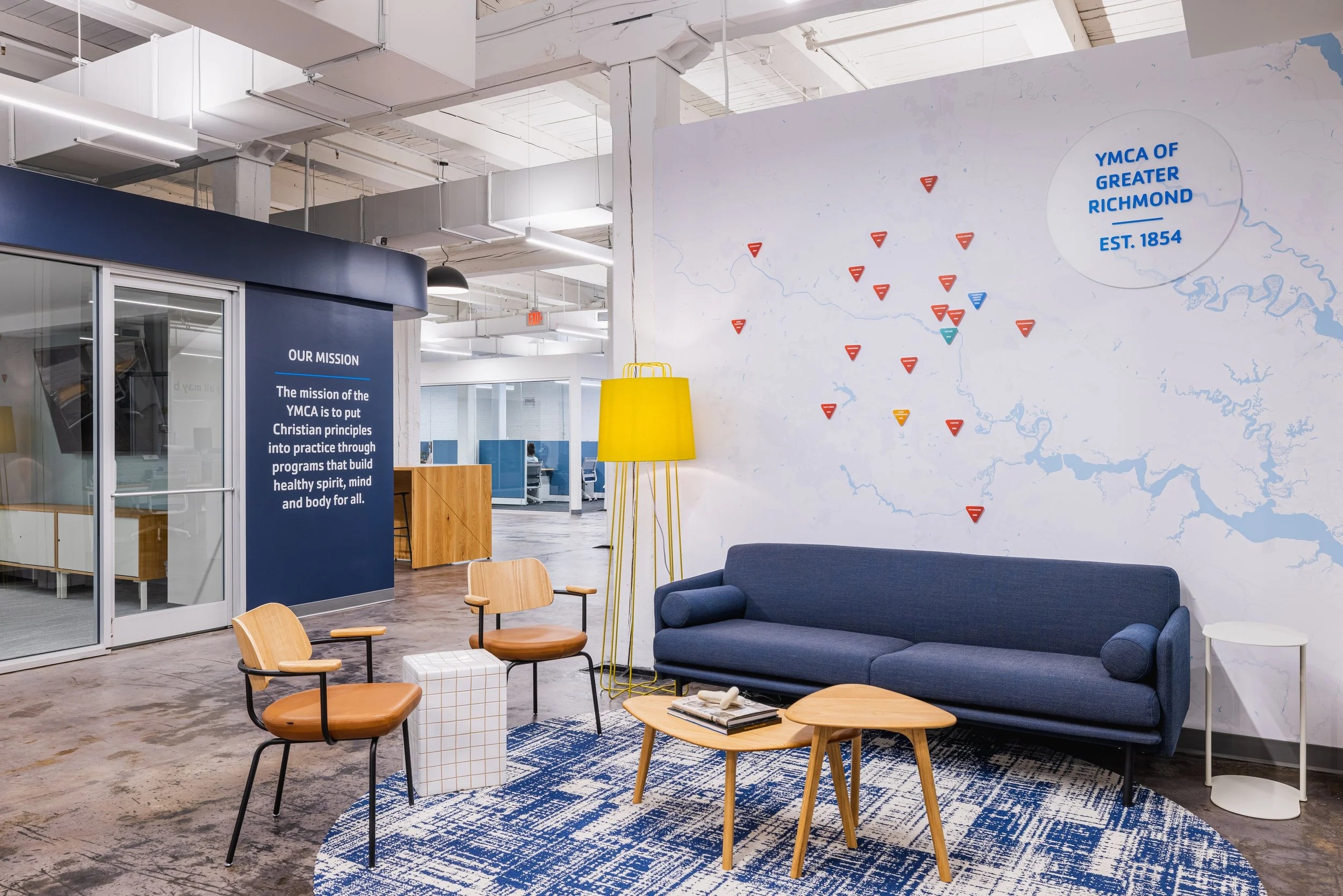YMCA Richmond Interior Design Signage Design