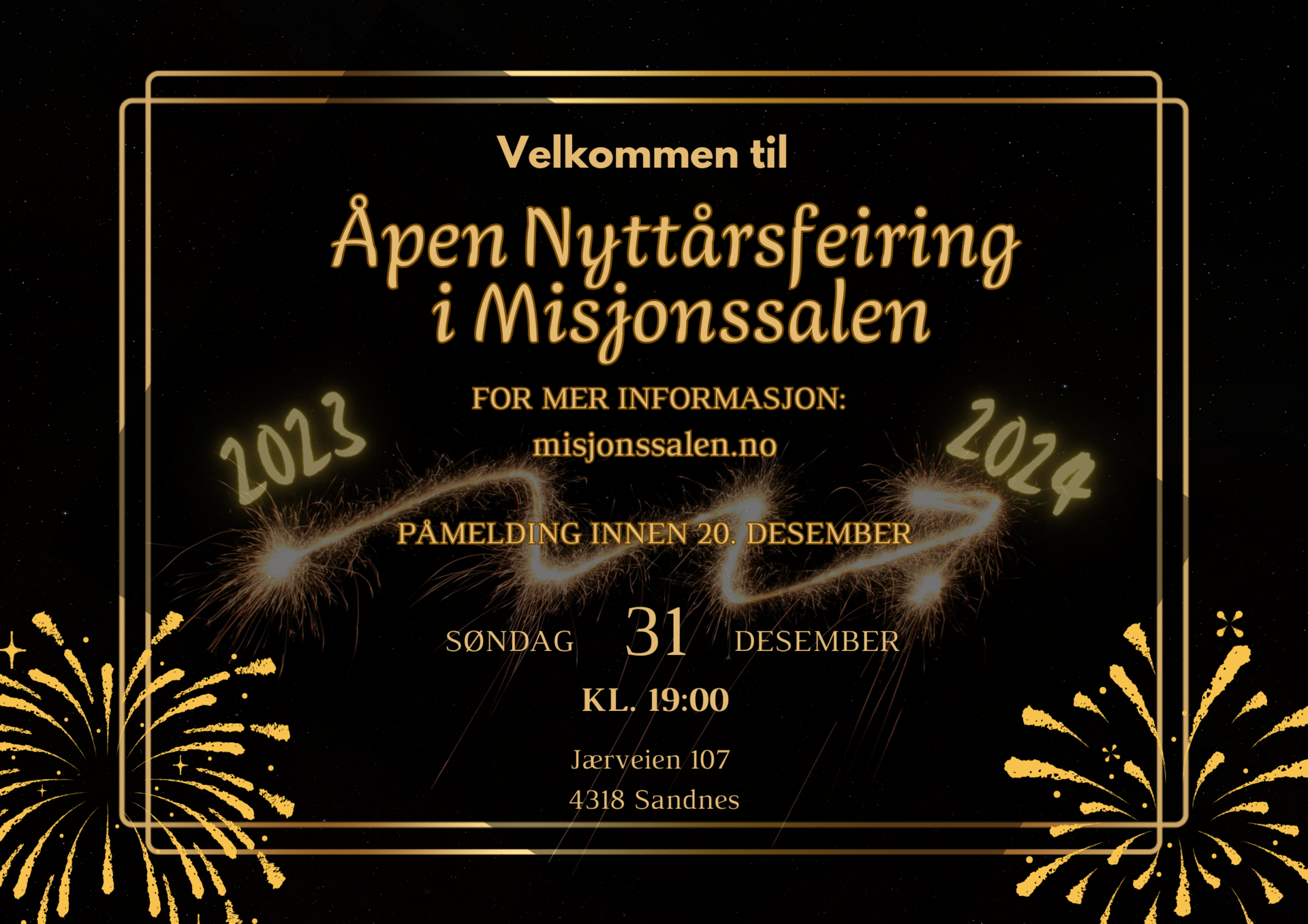 Åpen nyttårsfeiring