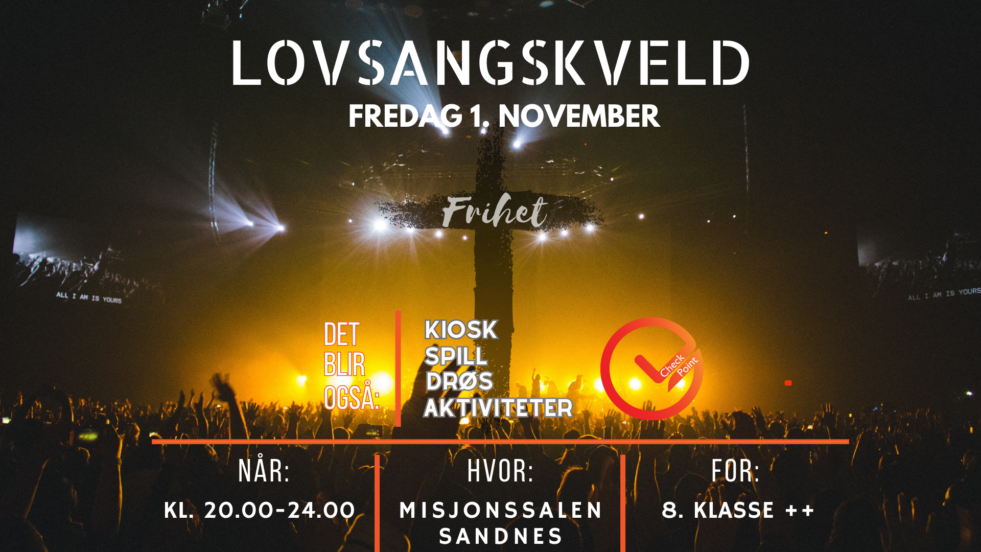 Velkommen til lovsangskveld