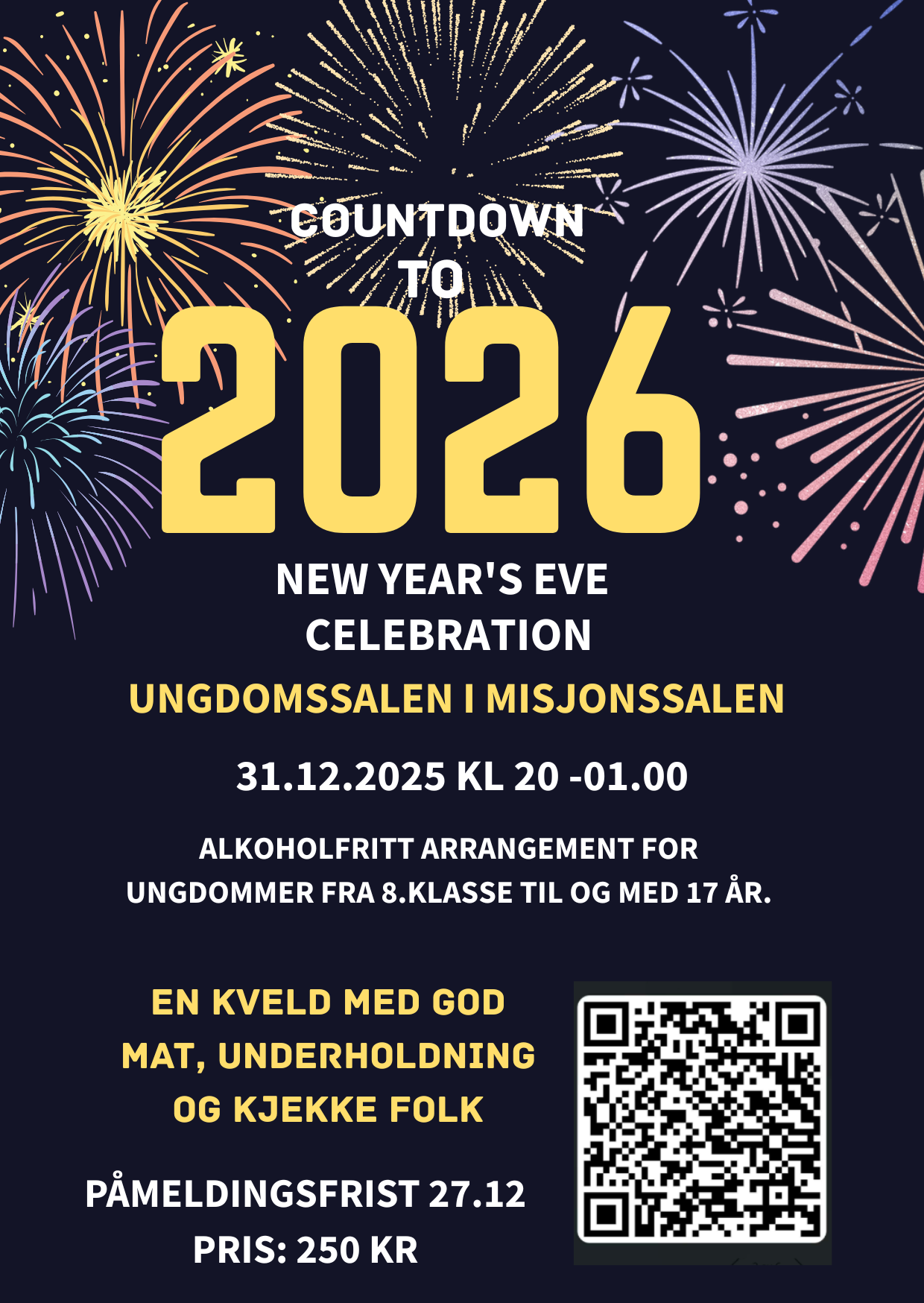 Nyttårsfeiring for ungdom
