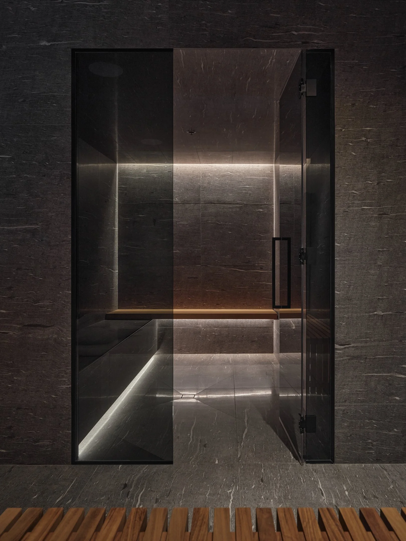 Modern residential luxury suite architecture design welness high end mancave spa steam bath.jpg