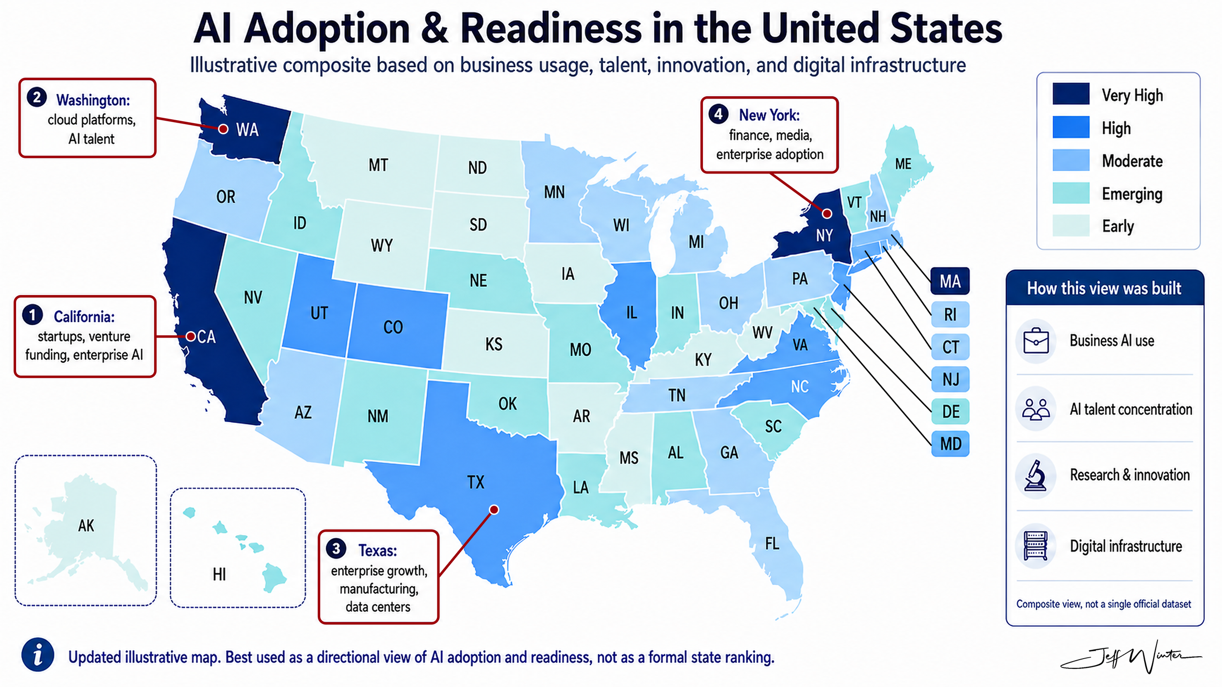 Where AI Is Really Taking Hold Across the United States