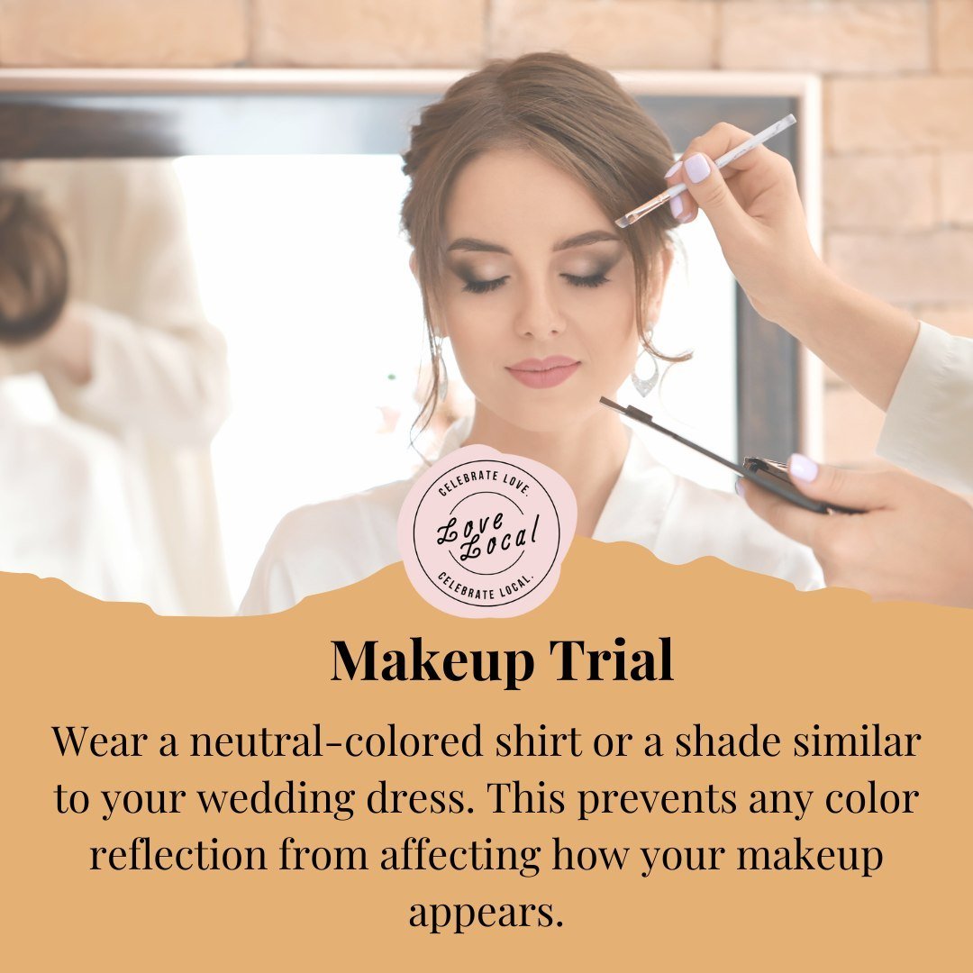 Pro tip for your bridal makeup trial: Opt for a neutral-colored shirt instead of pure white to prevent color reflection on your face. 🌟 This ensures your makeup hues shine true, helping you envision your perfect wedding day look! 💄💍 

#WeddingPlan