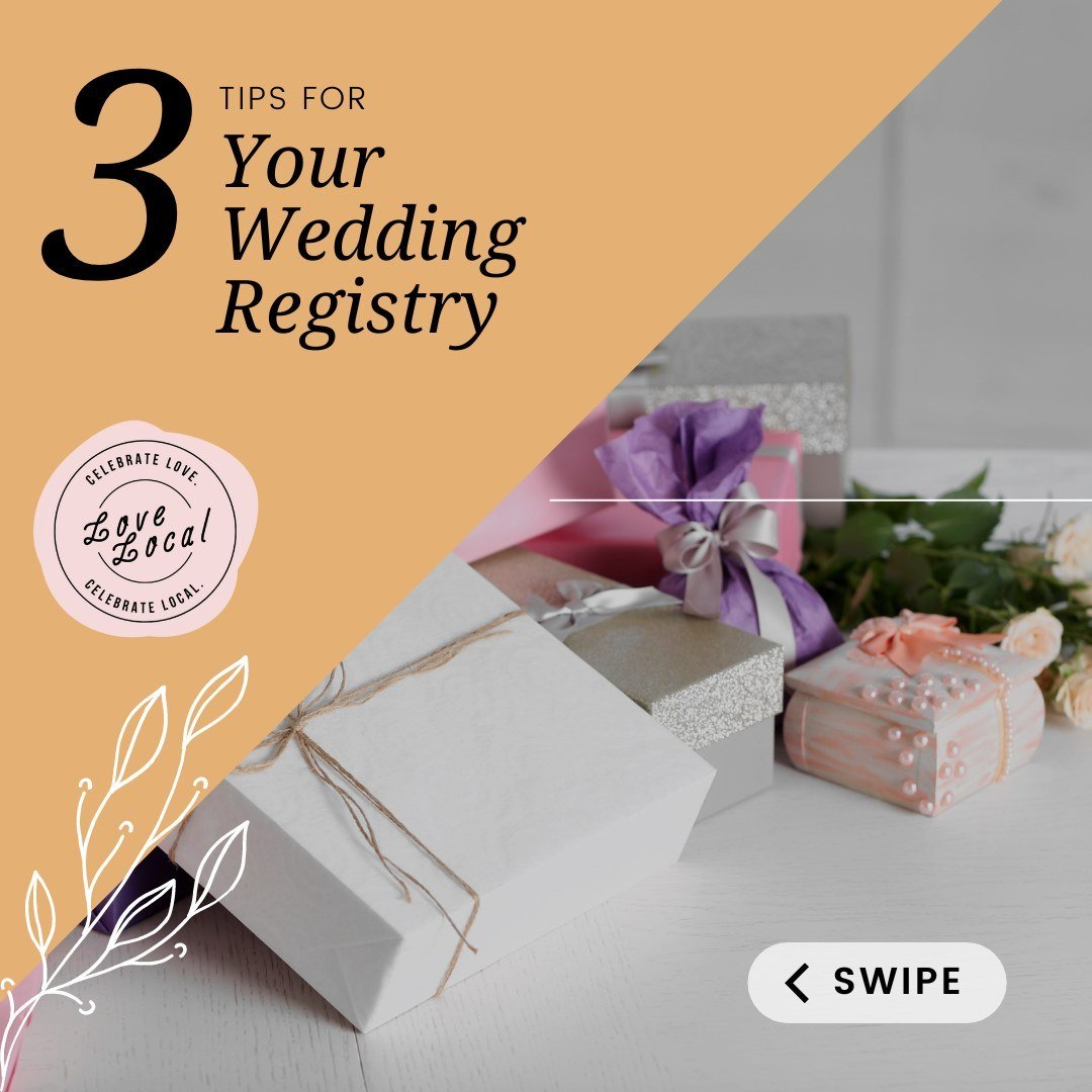 Elevate your wedding registry game with these three expert tips! 💍✨ Create a registry that reflects your unique style as a couple and helps you build a home filled with love and practicality.

#WeddingPlanning #BrideToBe #Engaged #WeddingIdeas #Wedd