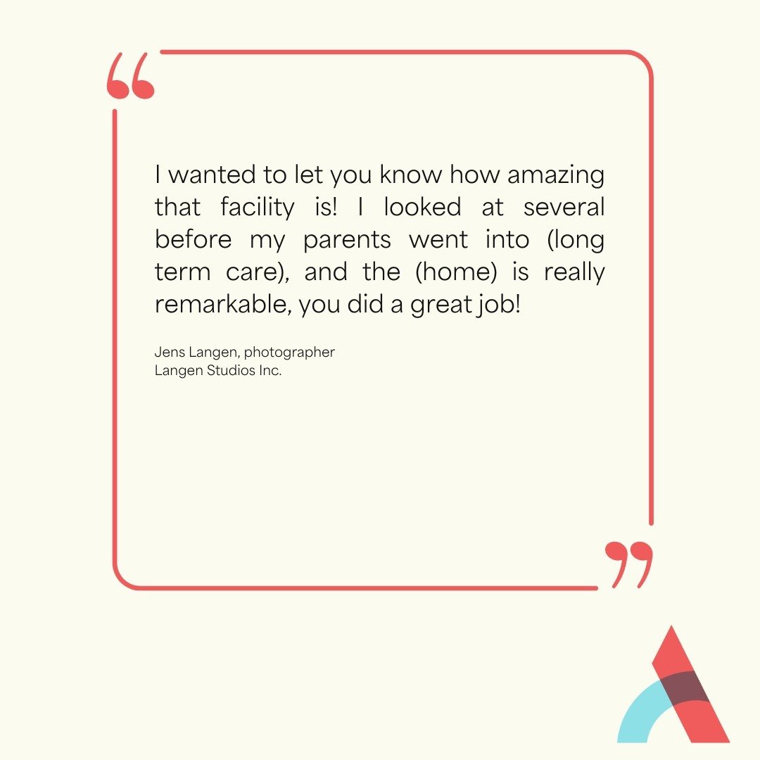 We are thrilled to share this comment from our very talented photographer Jens Langen (link in bio) about one of our long term care projects. 

Feedback such as this is a big part of why we do what we do and why we love it so much ❤️. 

#testimonial 