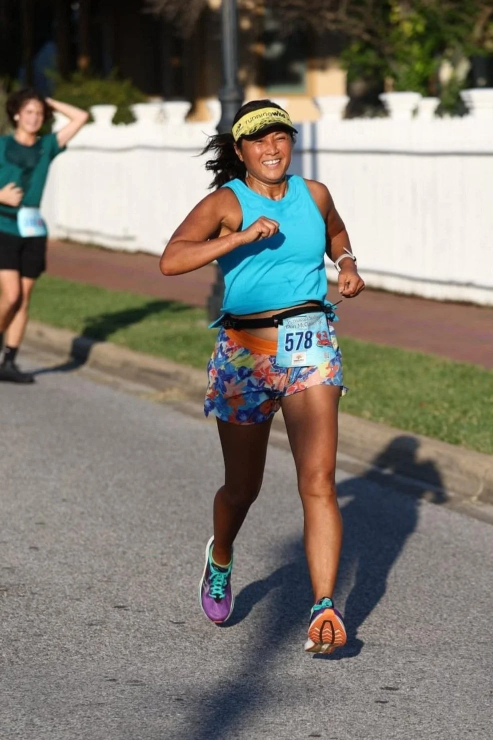 Dr Lynne Virant Running a Race