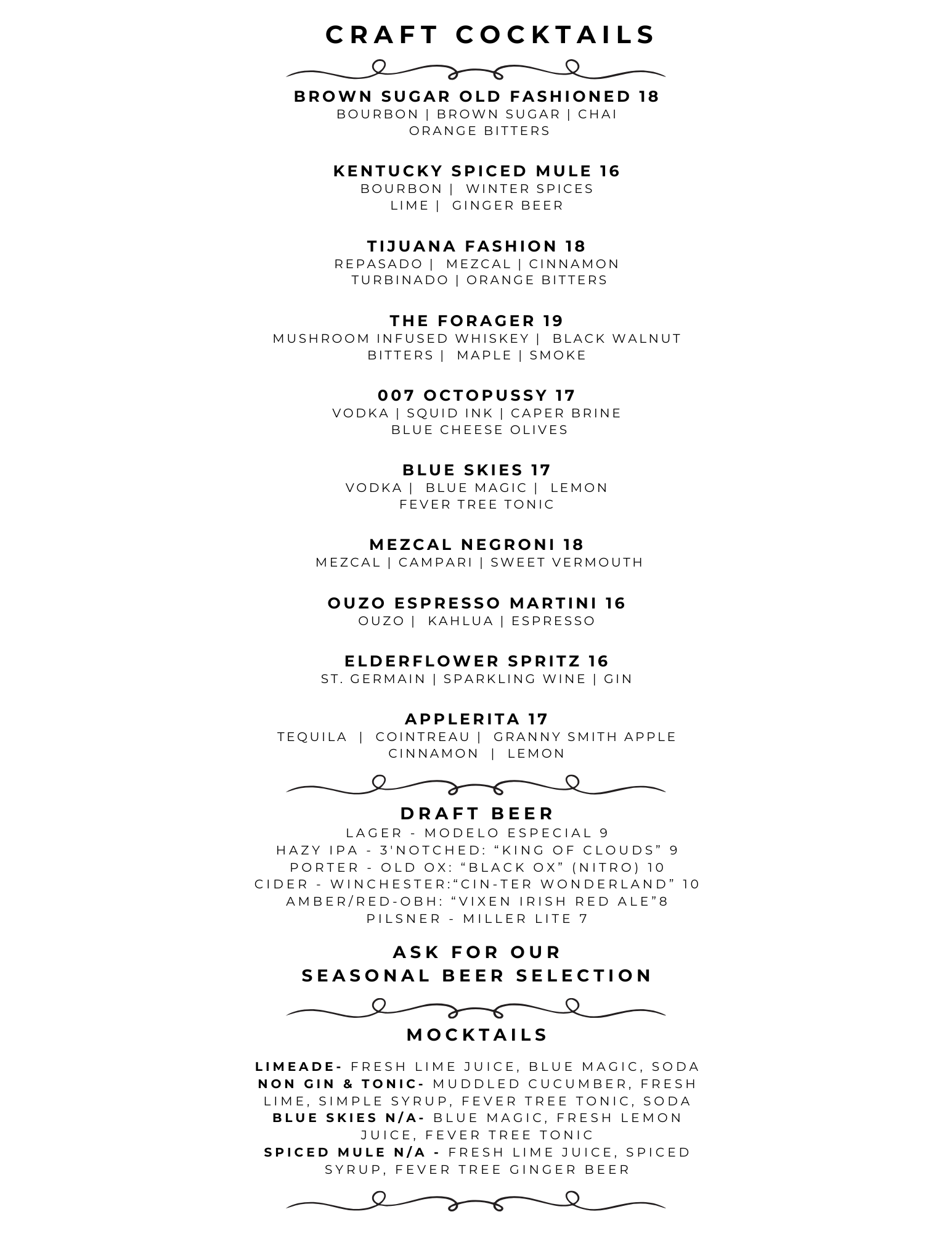 Craft Cocktails The Maple Room Craft cocktails the maple room