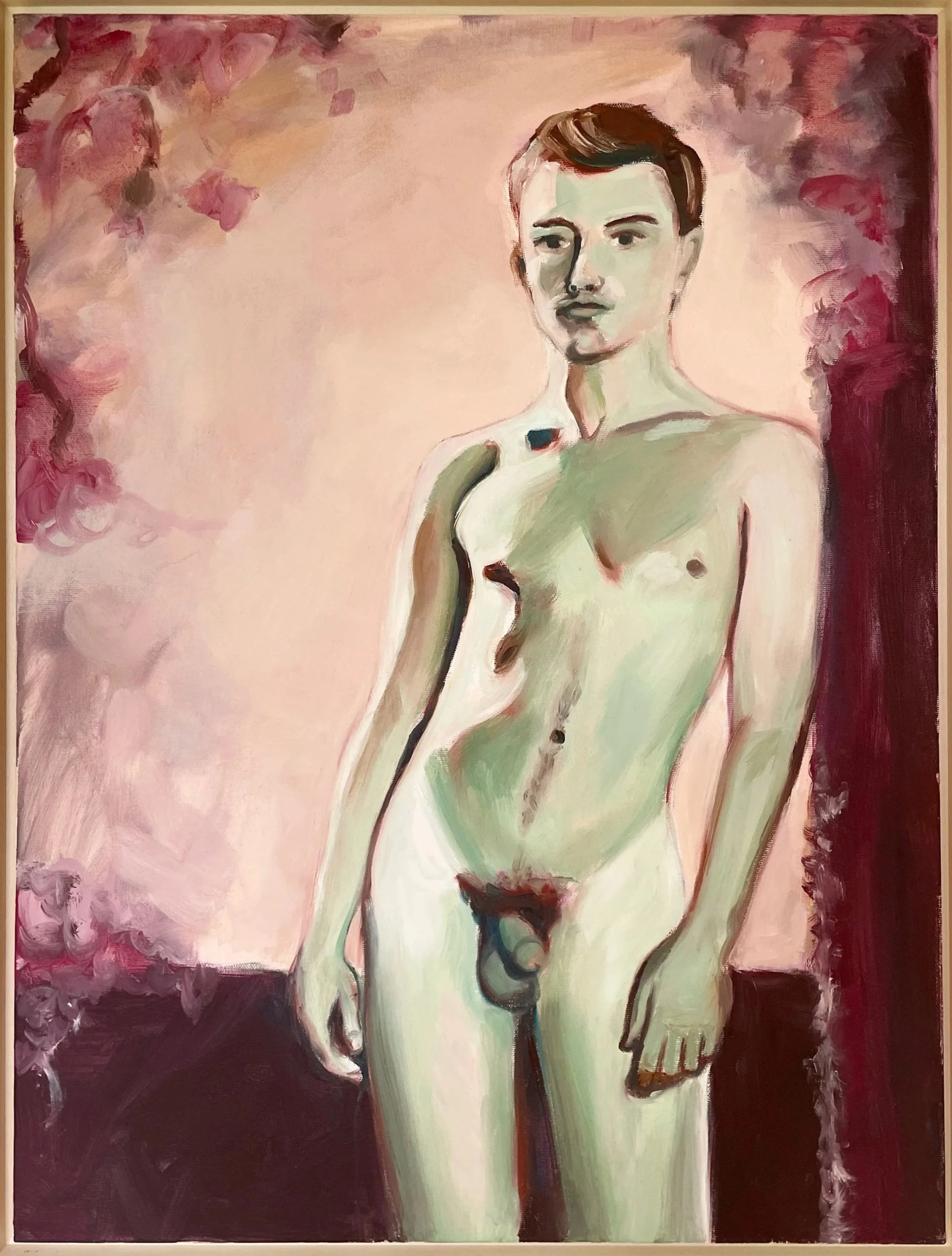 Cherry Blossom Clinic, 2025 Oil on canvas, 18 x 24 in
